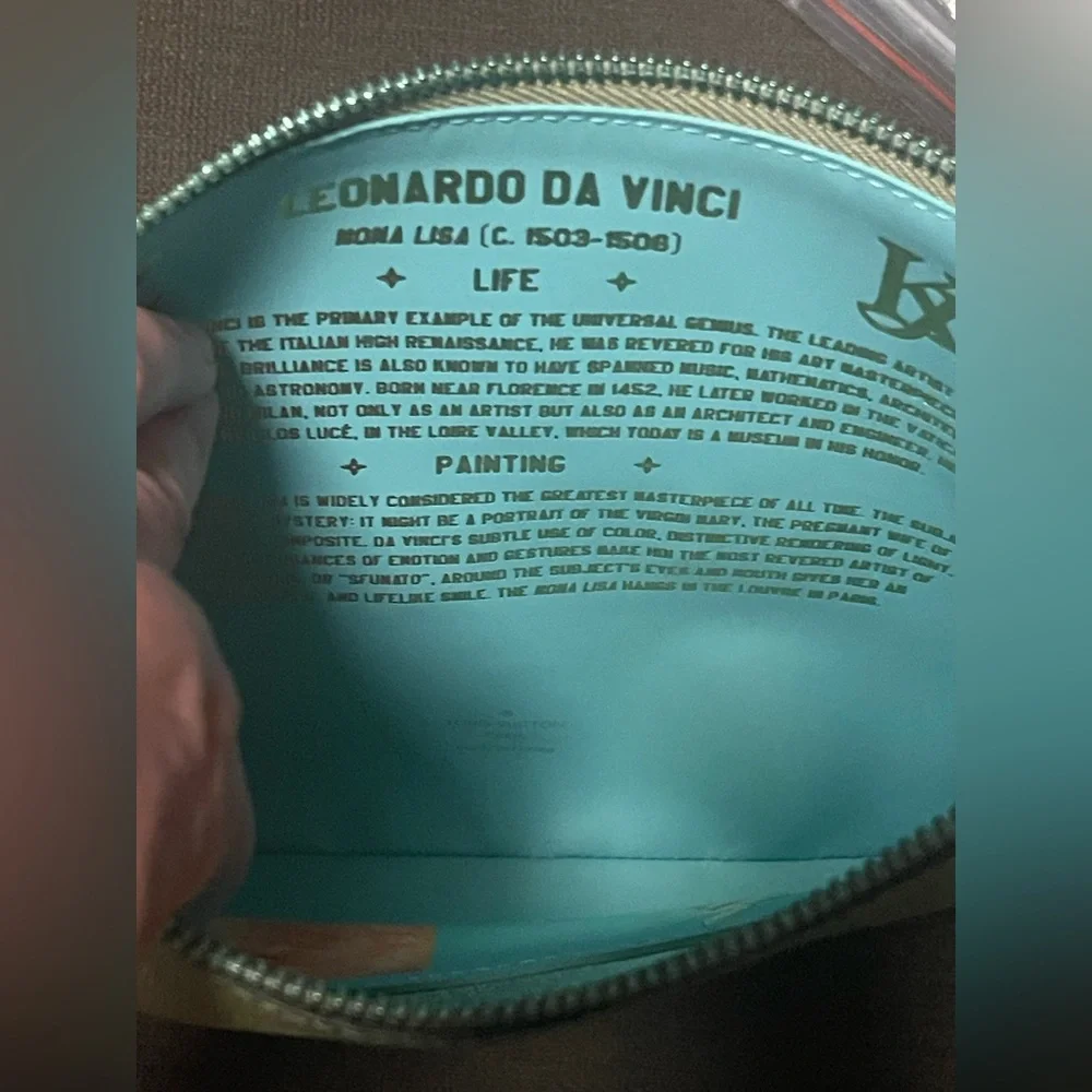 Louis Vuitton Jeff Koons Mona Lisa Pochette Chain Wallet Da Vinci LV Limited Ed - Picture 5 of 8